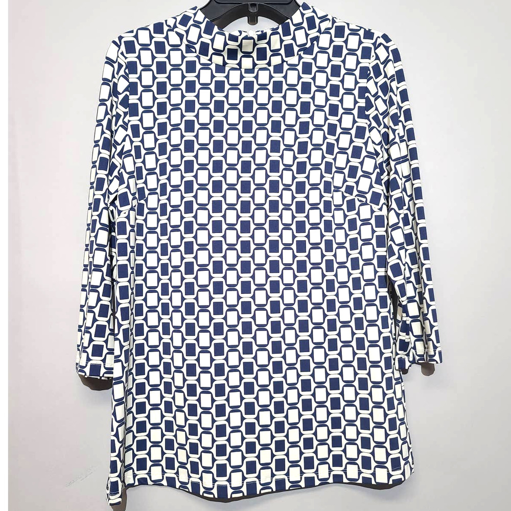 J. Mclaughlin Mock Neck Catalina Cloth Shirt